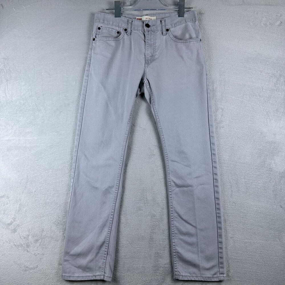 Levi's 511 Jeans Slim Straight Leg Denim Stretch Womens Gray Size 18 Regular